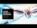 A Brief History of Vaccination -- Tom Burkhead, MD