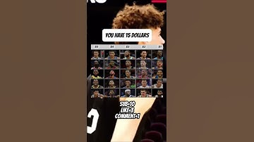 You have $15 to build a dream team￼