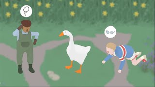 Untitled Goose Game ➤ПРОХОЖДЕНИЕ-АКТ 1:  Играем за ГУСЯ  ➤ Геймплей на Русском