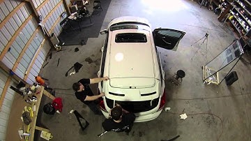 Window tint and roof wrap timelapse - Touch of Class Window Tinting