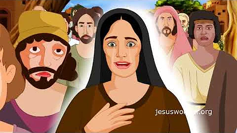 Bible stories for kids - Jesus heals the bleeding woman ( Hindi Cartoon Animation )