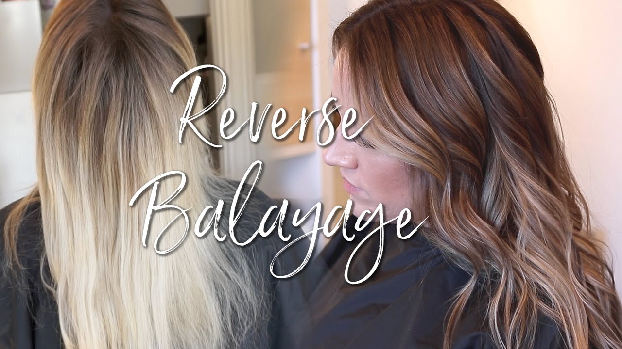 REVERSE BALAYAGE   HOW TO CONVERT ALL OVER BLONDE TO NATURAL BALAYAGE