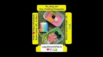 Thumbnail of 'LAGU AKRONIM PENGUATAN Pak Than Jo' dari Kue.. Pudding Yummy + Menarik _!:)🙏 #food #song #shorts 🎶🙏
