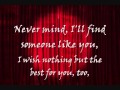 Adele  someone like you  lyrics