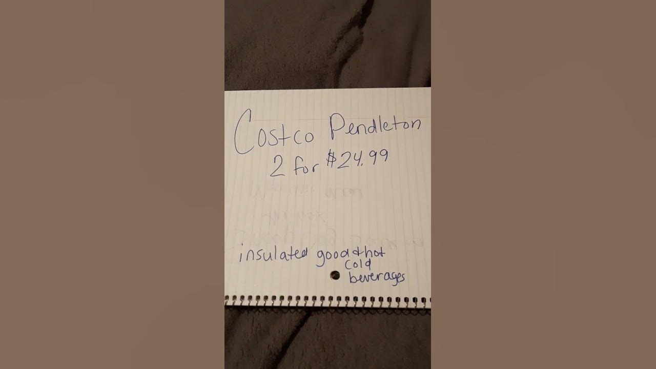 Costco Pendleton Tumblers 2 for $24.99 