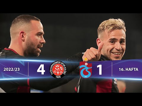 V. F. Karagümrük - Trabzonspor (4-1) Highlights/Özet | Spor Toto Süper Lig - 2022/23