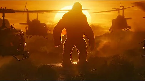 Kong vs Helicopters - [Kong skull Island 2017] 4k scene