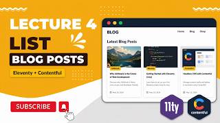 JAMstack eCommerce Tutorial | List Blog Posts from Contentful 📝 | Lecture 4