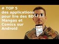 Top 5 applications android gratuites pour lire des bd