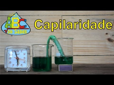 Experiência sobre capilaridade