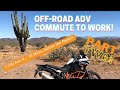 Just epic nearly totally off road desert commute phoenix to motocity powersports ktm 1190 adv r