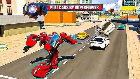 Flying Robot Car Simulator: Real  hero game ||level 13||Best android gamePlay