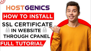 How To Install SSL Certificate In Cpanel - Full Tutorial Video By HostGenics