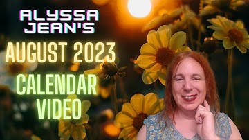 August 2023 Calendar Video
