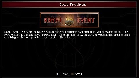 MK11 - Krypt Event #2? Re-Run This Saturday @1PM CST!