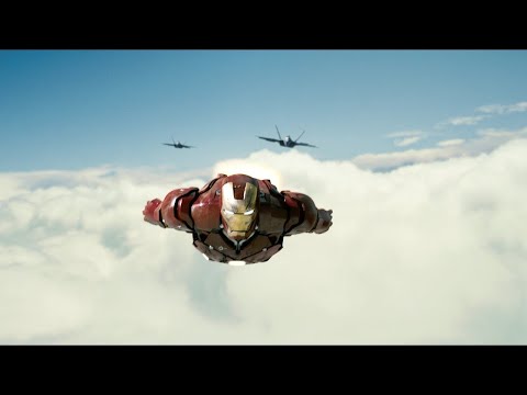 Demir Adam vs F-22 Raptor - İt dalaşı Sahnesi - Iron Man (2008)