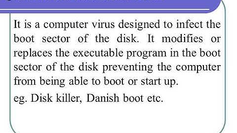 COMPUTER VIRUS