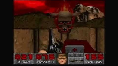 Gameplay of SNES Doom E3 part 1 E3M1 to E3M3