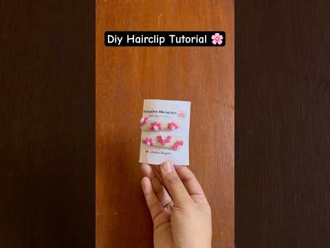 Embroidery HairClip Tutorial #embroidery #handembroidery #handmade #threadart #shortsviral #ytshorts