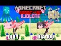 SOBREVIVÍ 100 DÍAS como un AJOLOTE en MINECRAFT HARDCORE (JUGUÉ 24 HORAS)