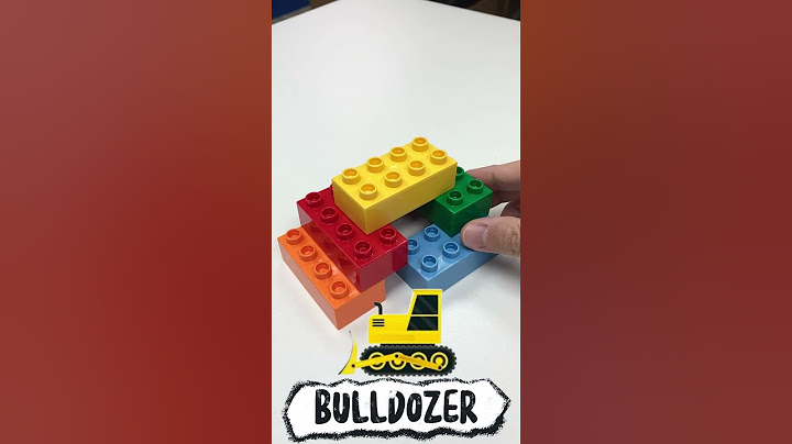 DUPLO heavy equipment speed build (excavator, bulldozer, crane)