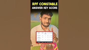 RPF Constable Score ❓️