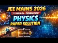 JEE Mains 2026 Physics Paper Solution | 21 January Evening Shift | Full Analysis #jee #jeemains2026