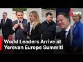 FULL ARRIVALS: Macron, Starmer, Meloni, Carney &amp; von der Leyen Attend Europe Summit in Yerevan| AC1Z