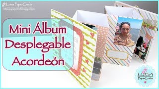 Vídeo tutorial: mini álbum acordeón con papel kraft