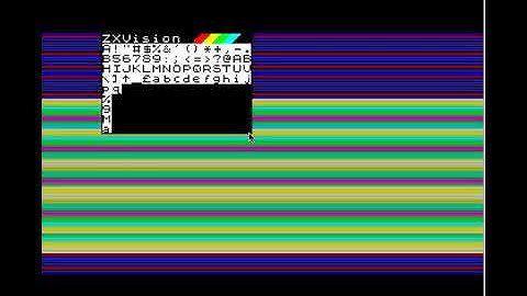 ZEsarUX - Advanced menu window features - "ZX Vision" - Second test