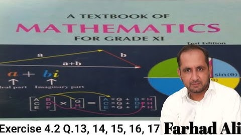 First Year Mathematics Kp Boards Chapter #4 Sequences And Series Exercise 4.2 Q. 13 to 17.