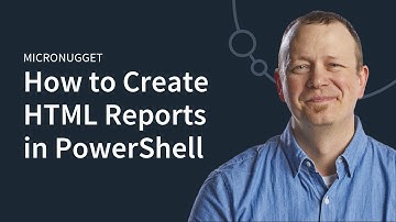 MicroNugget: How to Create HTML Reports in PowerShell