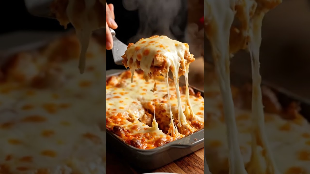 Chicken lasagna straight from oven🤤