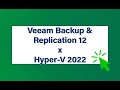 Audio fr  veeam backup  replication 12  installation  paramtrage  hyperv 2022 veeam backup