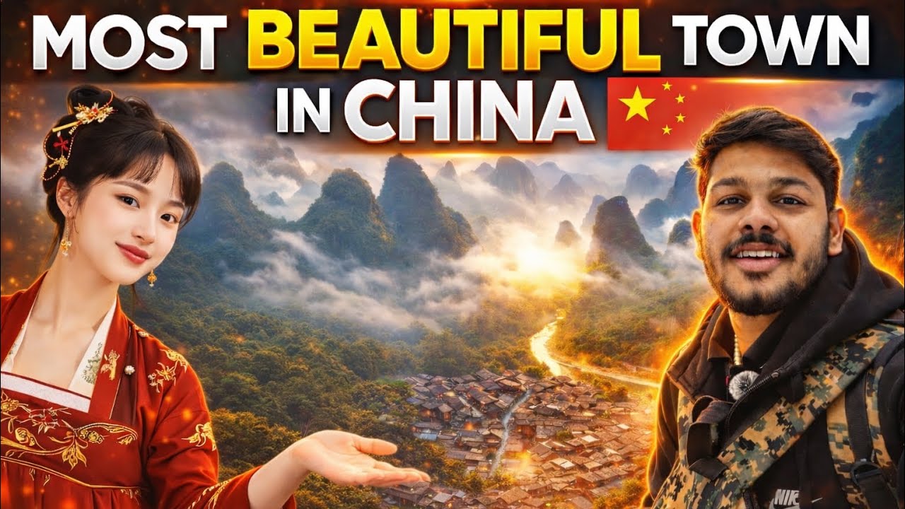 I Found China’s Most Beautiful Town 🇨🇳 Chinese Town Village Life.