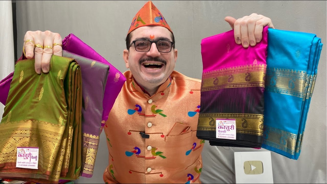 Pure Silk Kanjiwarm Paithani | Kasturi Paithani live | Sarees live