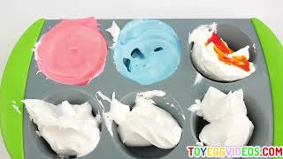 Clay Ice Cream Kitty with Car Kits and Satisfying Slime Collectible Cats