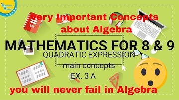 Mathematics Book 2  (D2) New syllabus | 7th Edition | EX 3A | Quadratic Expressions Concepts