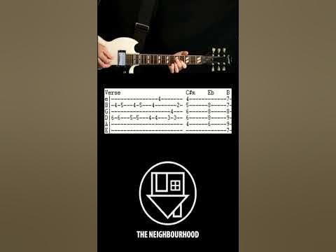 Reflections – The Neighbourhood GUITAR MELODY TAB Sheet music for