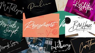 20 Best signature fonts you must have in this year