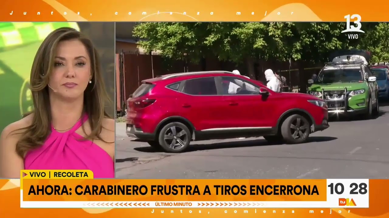 Recoleta: Carabinero frustra a balazos encerrona y hiere a uno de los delincuentes| Tu Día |Canal 13