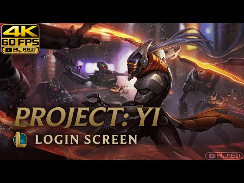 [Remastered][4K 60fps][16:10] PROJECT: Master Yi | Login Screen  - League of Legends