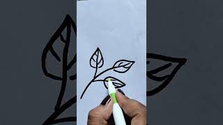 #leaf drawing #youtubeshorts #shortvideo #ytstudioes #drawingtutorials #ytviral #youtubeshorts #yt