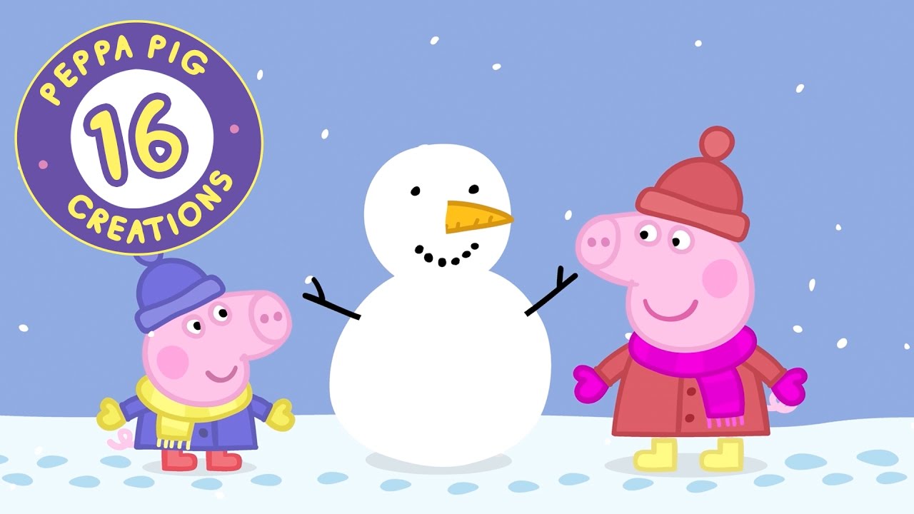 Winter Fun With Peppa Pig And Mandy Mouse! - YouTube
