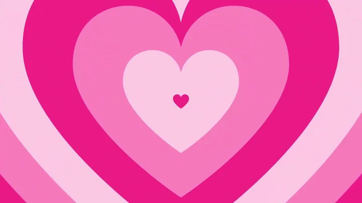 Pink Heart Background Loop 1 Hour 1080p HD