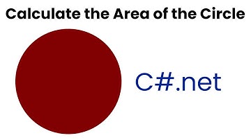 Calculate the Area of the Circle using C#.net