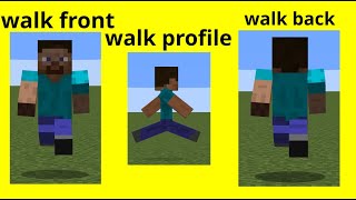 minecraft walk profile animation reference
