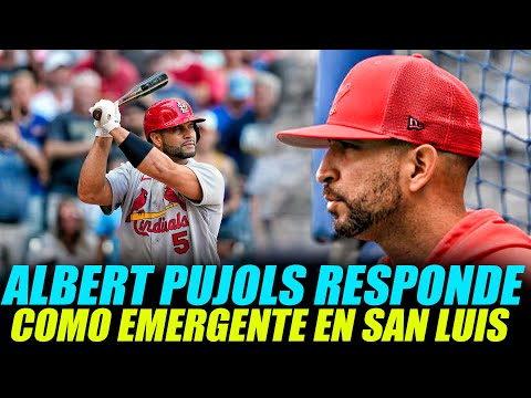 INCREIBLE ALBERT PUJOLS Llega Como EMERGENTE Y MIREN QUE PASO