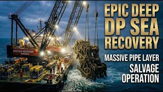 Epic Deep Sea Recovery: Massive Pipe Layer Salvage Operation #deepoceanrecovery #salvageoperations