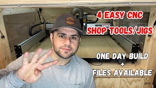 Use CNC To Make Your Own Shop Tools And Jigs | 4 Builds In One Day